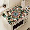 Rubber Mat for Microwave Top Cover, Nonstick Heat Resistant Microwave Cover, 18"x14" Non Slip Microwave Kitchen Counter Protector Mat, Air Fryer Mat for Counter Heat Resistant
