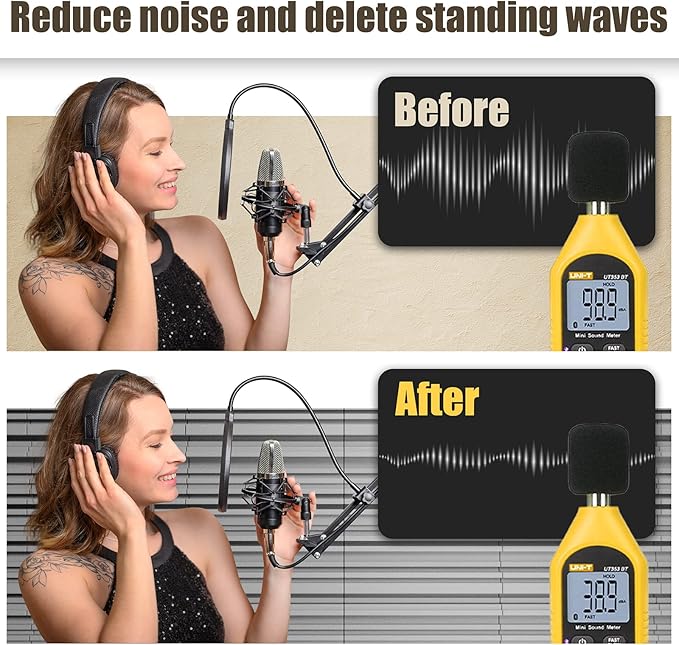 Upgrade 12 pack Self-adhesive Sound Proof Foam Panels,12" X 12" X 2" Acoustic Panels with High Density,Decorative Soundproof Wall Panels Studio Sound Absorbing Foam for Wall and Ceiling(Gray)