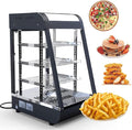 15" Commercial Food Warmer Countertop Pizza Warmers Display Pastry Patty Warmer Case for Buffet Restaurant Shop Heater Food Service L15'' x W19'' x H25''