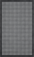 Ottomanson Heavy Duty Rubber Floor Mat – Non-Slip, Waterproof, Easy to Clean – Anti-Fatigue Mat for Commercial Kitchens, Restaurants, Workshops – Oil Resistant, Hose Washable – 24" x 36", Black