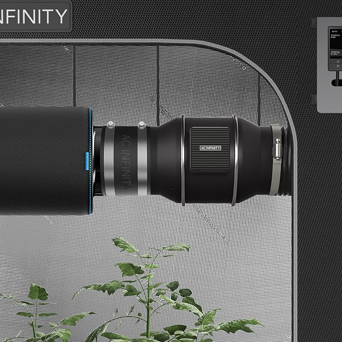 AC Infinity Noise Reduction Clamp 4-Inch, Duct Coupler with Stainless Steel Clamps, Flexible Rubber Coupling for Inline Fans and Carbon Filters in Growing and HVAC