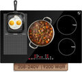 K&H 5 Burner Induction Cooktop - 31.5 Inch Built-In Electric Cermic Stove Top - 17 Heating Levels, 240V, 9200W High-Power Built-in Electric Stove Top - Child Lock, Timer & Touch Control - IN30-9200FLX