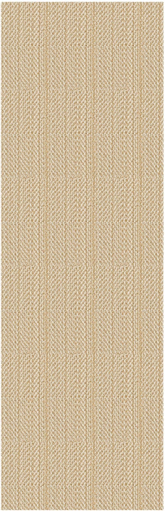 IOHOUZE Washable Runner Rug 2x7 Non Slip Runners for Hallways Entryway Runner Indoor, Kitchen Rugs Woven Cotton Floor Carpet for Kitchen Hall Entrance Bedroom, Warm Beige/Orange/Apricot