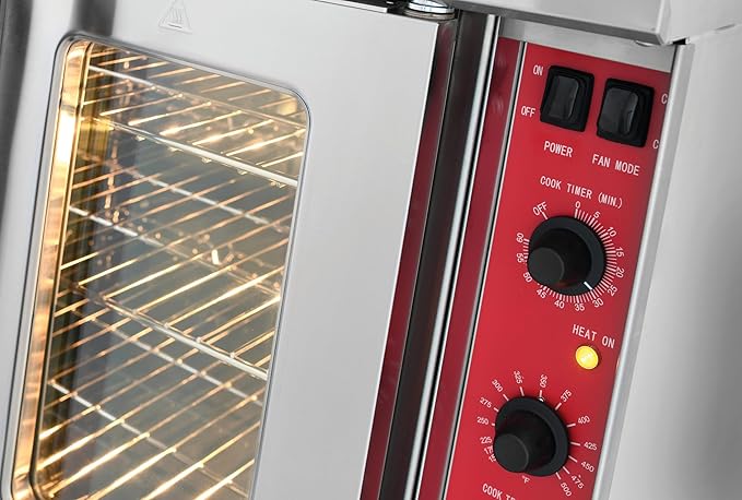 Kratos Commercial Convection Oven - Full Size Double Stack Oven for Restaurants, 108,000 BTU, Natural Gas Powered (29Y-049)