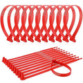 Roowest 1000 Pcs Plastic Truck Trailer Door Seals, Tamper Evident Security Tags, Numbered Safety Disposable Locks for Container Logistics Transport Package Shipping(Red)