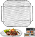 Air Fryer Basket Replacement for Emeril Lagasse 26 QT Extra Large Air Fryer Convection Toaster Oven, 12.5''×10.2''×1.3''Non-stick Mesh Air Fryer Basket Wire Rack Accessories Parts