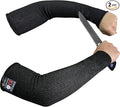 Evridwear Protective Arm Sleeves Cut Resistant Farmers Sleeves for Men Work, Gardening, Farming, Arm Protectors for Thin Skin and Bruising (Medium, Black No Thumb Hole)