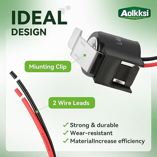 W10225581 Refrigerator Bimetal Defrost Thermostat by AOLKKSI - Compatible with Whirlpool, Sears, Kenmore Refrigerator - Replaces WPW10225581, AP6017375, PS11750673, PS237680, 2321799