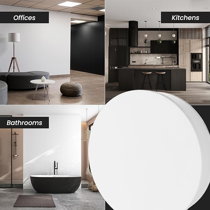 Repa Market 5" Inch Round Plastic Air Vent Diffuser – HVAC Duct Air Intake and Exhaust Circular Vent Cover - Adjustable Vent for Home - Wall Airflow Diffuser - Round Ceiling Diffuser - AC Vent