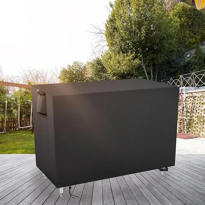 Outdoor Grill Table Cover for BBQ Mall Pizza Oven Cart Table,Waterproof Fadeproof UV Resistant Patio Pizza Oven Cart Cover - 51 X 25 X 31 Inch