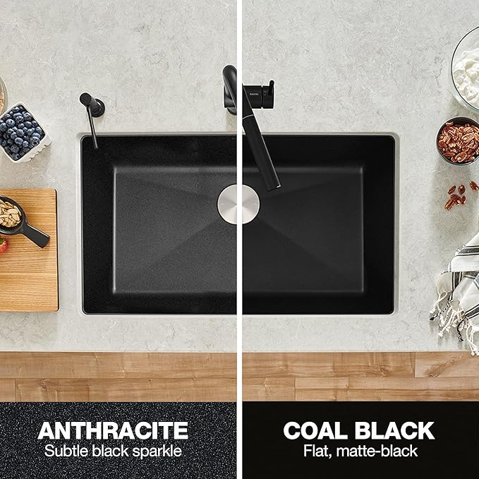 BLANCO Precis Kitchen Sink, Coal Black 30 Inch