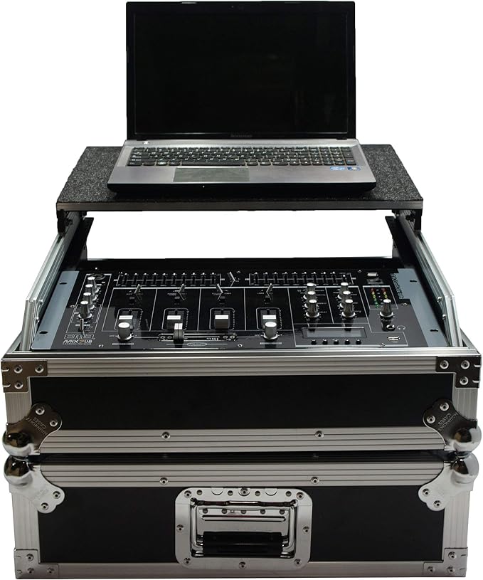 Harmony Audio HC19MIXLT Flight 11U Universal 19" Mixer Glide Laptop Stand Custom Case