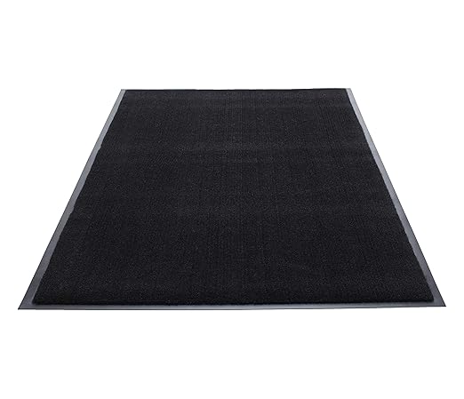Guardian 74060835 Silver Series Indoor Walk-Off Floor Mat, Black, 6ft x 8ft, Vinyl/Polypropylene,