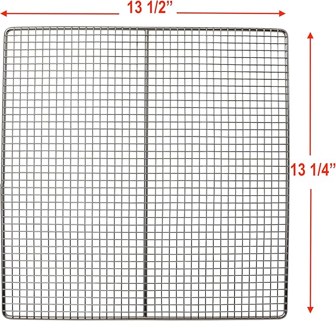Kitchen Basics 101 Deep Fryer Screen 13-1/4 by 13-1/2-Inch, Replaces Pitco Fryer Crumb Screen OEM Quality Part 2 Pack