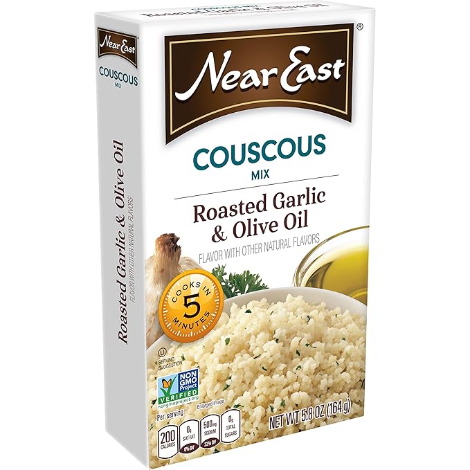 Near East Couscous Mix, Roasted Garlic & Olive Oil, 5.8 Oz, Pack of 12