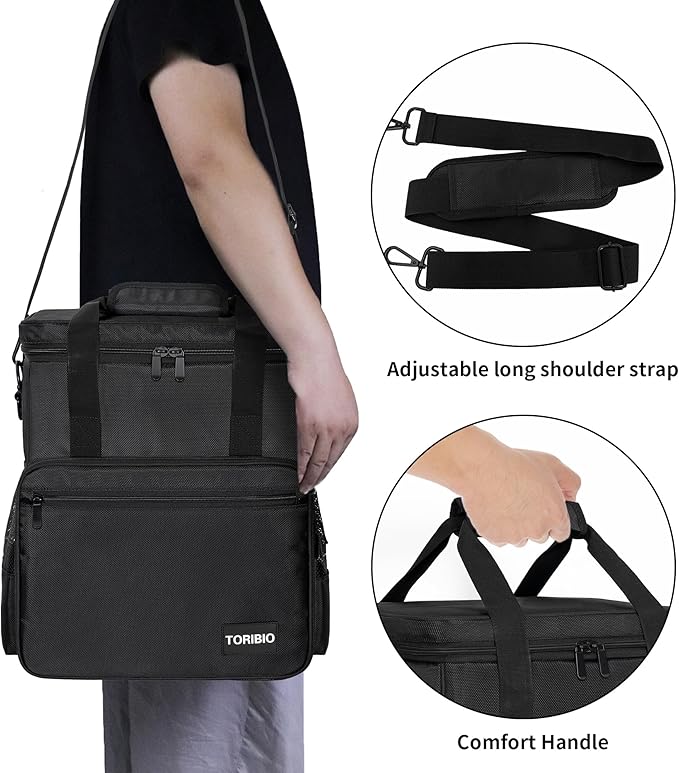 TORIBIO Kitchen Mixer Storage Bag Compatible with KitchenAid and Extra Accessories, Mixer Portable Carrying Bag/Case fit for 4.5-Quart and 5-Quart Mixers, 14" x 8.9" x 14.9"