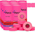 Perco 1 Line Fluorescent Pink Labels - 80 Rolls, 10 Sleeves, 80,000 Blank Price and Date Gun Labels for Perco Lite, X, Plus and Pro 1 Line Price and Date Guns - Made in USA