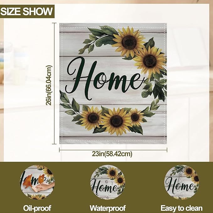 Beautiful Country Home Sign Dishwasher Magnet Cover,Kitchen Decor Waterproof Refrigerator Magnet Appliance Cover Protector,23Wx26H Inches