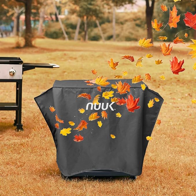 NUUK 20" x 30" Waterproof Outdoor Cooking Station Cover, Heavy Duty UV Resistant BBQ Grill Table Cover for Pizza Oven Cart and Kitchen Prep Island