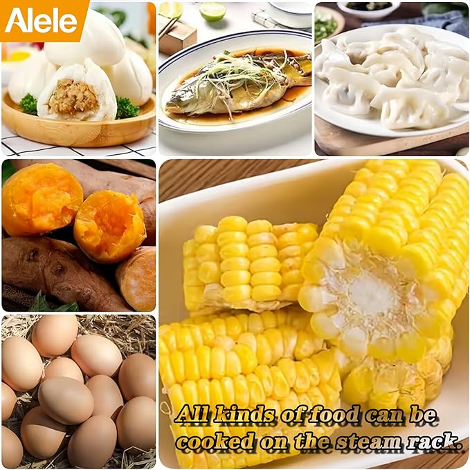 3Pcs Steam Rack,Alele 5.5inch Stainless Steel Tall Trivets for Electric Pressure Cooker