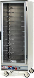 METRO C5 E-Series Non-Insulated Holding and Proofing Cabinet with Adjustable Universal Slides - 24 Food Pan Capacity - Full-Height, Easy-Open, Reversible Door - NSF and UL Listed