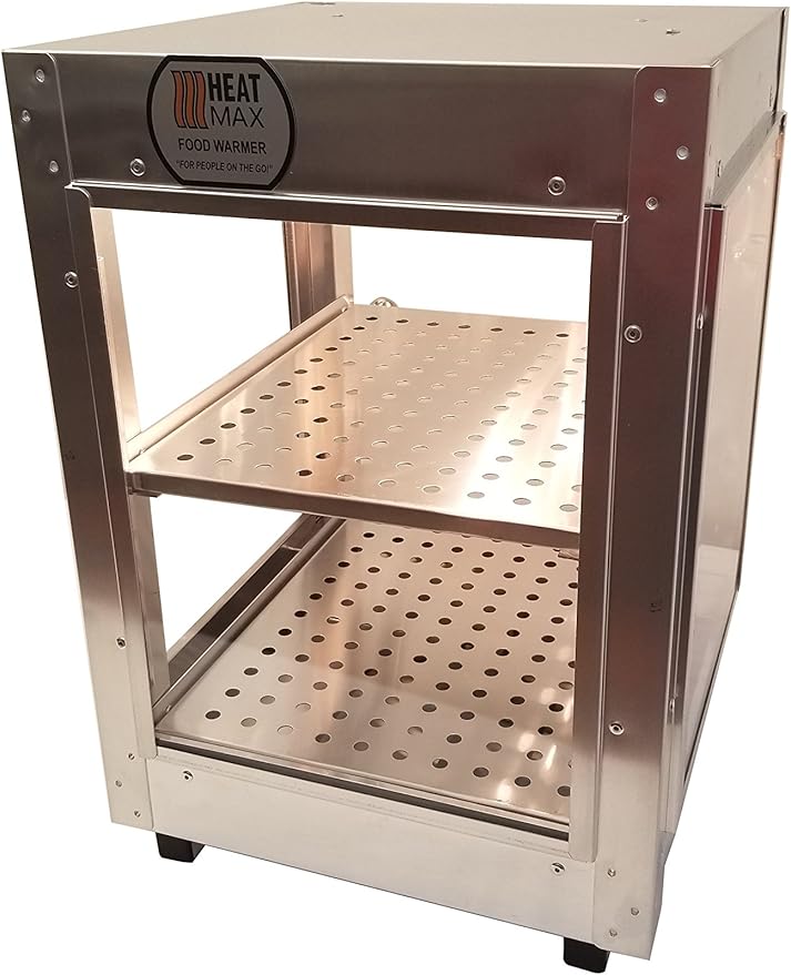 HeatMax Commercial Food Warmer Pizza Pastry Hot Countertop Display Case 14x14x20