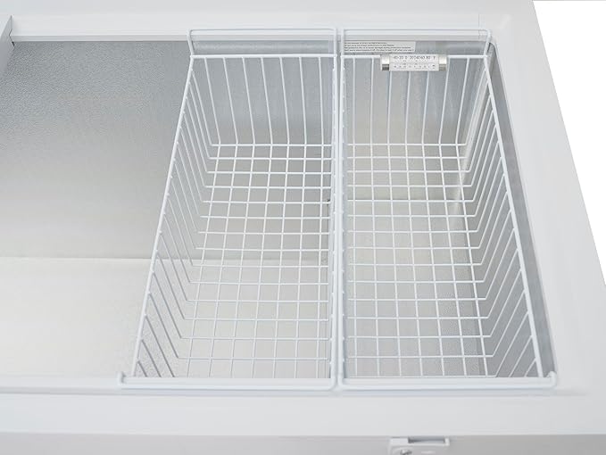 KoolMore KM-SCF-30C 79 in. Commercial Two-Door Chest Freezer, 30 Cu. Ft. in White, ETL Listed