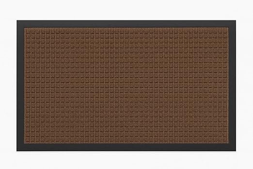 Guardian WaterGuard Indoor/Outdoor Wiper Scraper Floor Mat, Rubber/Nylon, 2'x3', Brown