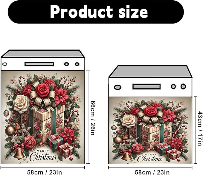 Dishwasher Magnet Sticker Cover Panel Decal Refrigerator Magnetic Sticker Decorative for Kitchen Decoration,Fridge Door Cover, Appliances Stickers 23"x26"