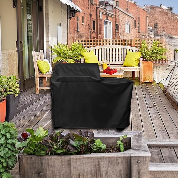 Grill Cover for Traeger Woodridge Grills, Heavy Duty and Waterproof Wood Pellet Smoker Cover for Traeger BAC761 Full-Length Woodridge TFB86MLH Grill Accessories