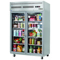 ESGR2 49-5/8' Two-Door Glass Door Upright Reach-in Refrigerator, 48-Cubic Feet, NSF
