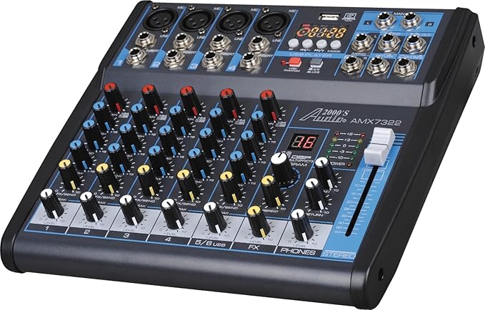 Audio2000'S AMX7322 DJ Mixer