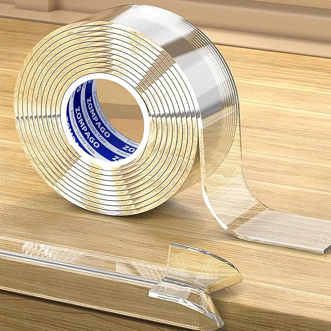 Clear Baby Edge & Corner Protector Strip - 1.8 in × 13 FT Self-Adhesive Safety Bumper, Transparent Anti-Collision Guard for Table, Cabinet, Furniture & Wall | Baby Proofing Essential