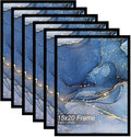15x20 Picture Frame Set of 6, Black Frame for 15 x 20 Inch Picture Poster Photo, Light Weight and High Transparent 15 by 20 Frame for Wall - 6 Pack/Black/15 x20