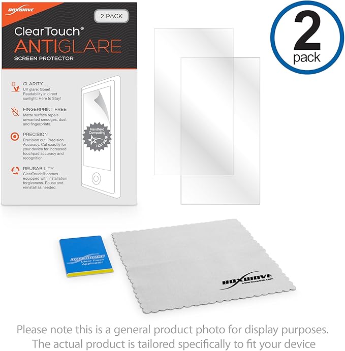BoxWave Screen Protector Compatible with Revolution Cooking InstaGLO R90 Toaster - ClearTouch Anti-Glare (2-Pack), Anti-Fingerprint Matte Film Skin