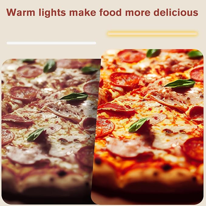 35 inch Food Warmer Countertop Pizza Warmers Display Commercial Pastry Patty Warmer Case for Buffet Restaurant Heater Food Service, L35 x W19 x H25
