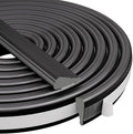 Wedge-Shape Window Weather Stripping Door Frame Seal Strip 118” Black,Upgrade Black Foam,Soundproofing,Draft Stopper,Winter Insulation,Noise Blocker, Gap Filler for Exterior Front Door Side