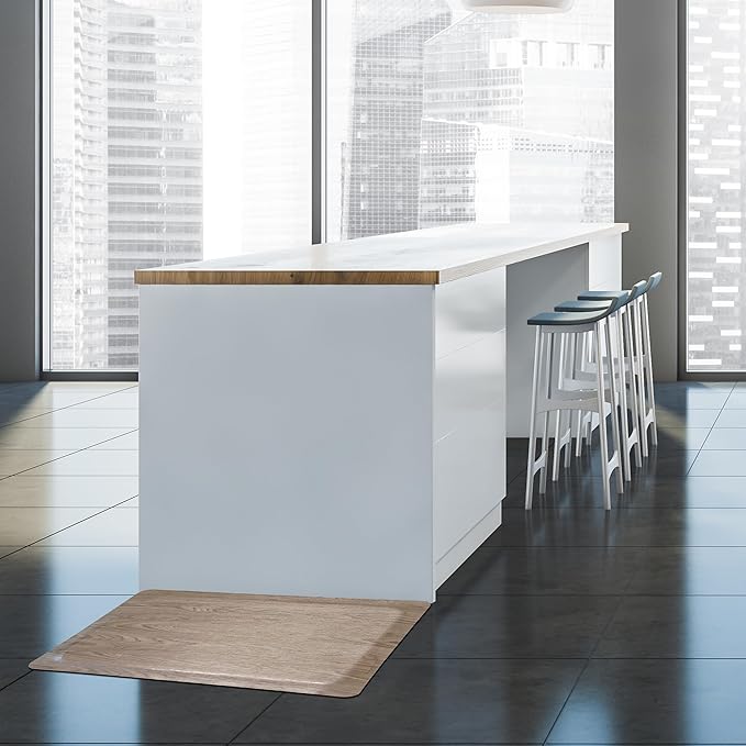 Rhino Mats, Softwoods Anti Fatigue Floor Mat, Commercial Grade Kitchen Mat, Standing Desk Mat, Office, Garage or Anywhere, Standing Comfort. (Driftwood, 2' x 3' x 7/8")