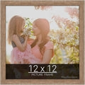 wallsthatspeak 12x12 Brown Barnwood Picture Frame for Puzzles Posters Photos or Artwork