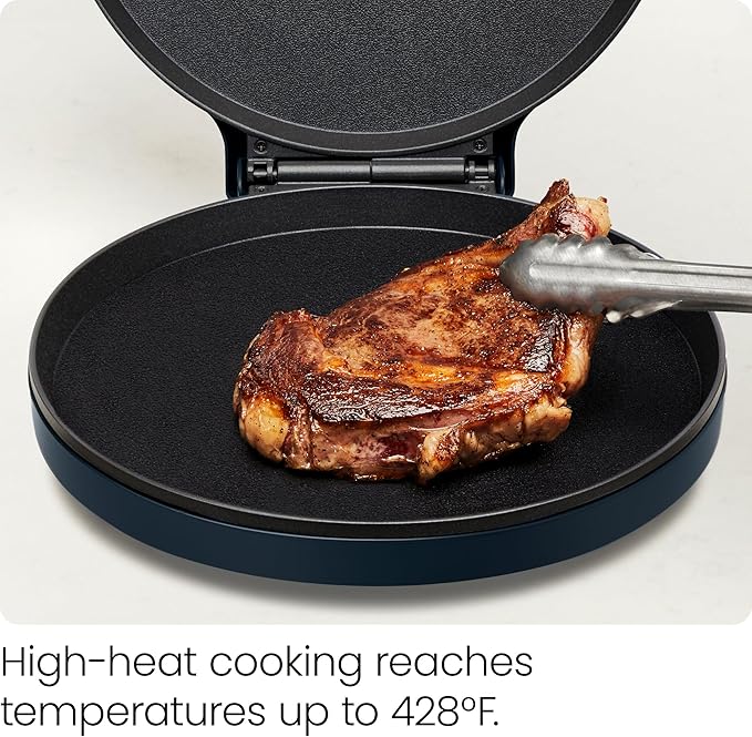 Chefman Everything Maker & Pizza Oven – 1440W Countertop Electric Pizza Maker with 12” Nonstick Cooking Plates, Plus Makes Quesadillas, Omelettes and More, with Indicator Lights and Vertical Storage