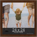 wallsthatspeak 24x24 Mocha Walnut Picture Frame for Puzzles Posters Photos or Artwork