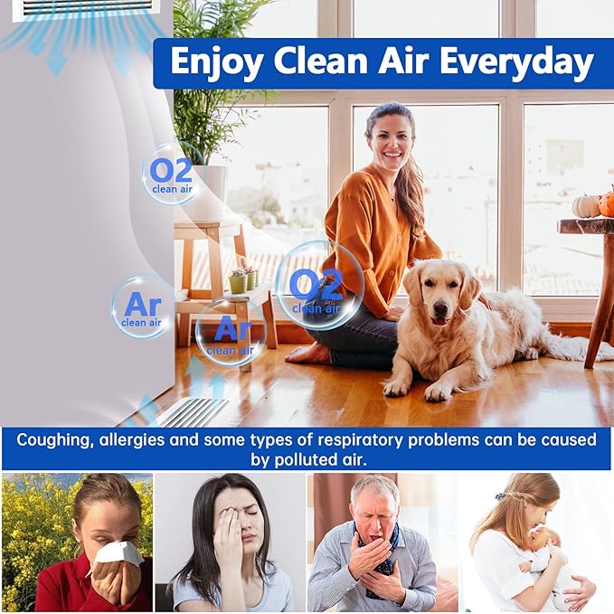 Air Vent Filters Roll,12" x90" Cut to Fit Air Filter Material(60+Filters),MERV 8 Triple Filtration Electrostatic Vent Filter for Home Floor,Ceiling,Furnace, AC & HVAC-Includes 48 Adhesive Hook Tape