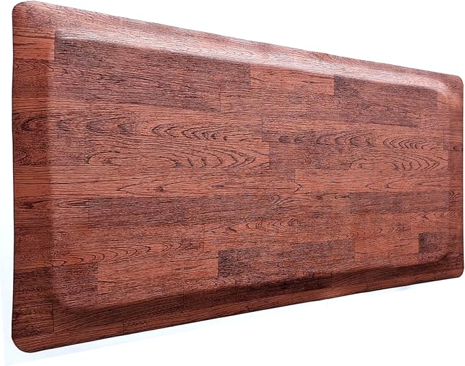 Rhino Mats, Softwoods Anti Fatigue Floor Mat, Commercial Grade Kitchen Mat, Standing Desk Mat, Office, Garage or Anywhere, Standing Comfort. (Oak, 3' x 4' x 7/8")