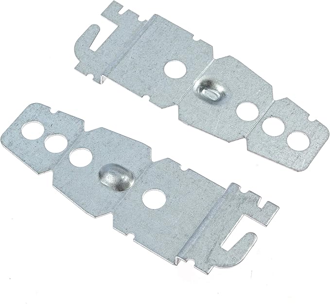 IMPRESA Undercounter Dishwasher Bracket Replacement - Easy Installation & Mounting Bracket - Durable Galvanized Steel & Dishwasher Anchor Clips - Pack of 2, 3 in x 1 in