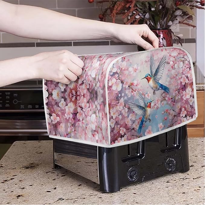 UNICEU Pink Sakura Hummingbird 2 Slice Toasters & Bread Maker Dust-proof Cover