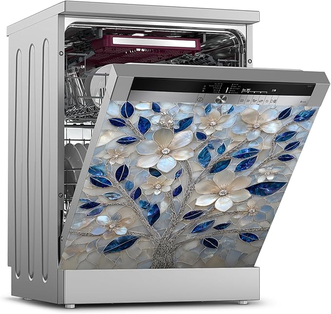 Dishwasher Magnet Sticker Cover Panel Decal Refrigerator Magnetic Sticker Decorative for Kitchen Decoration,Fridge Door Cover, Appliances Stickers 23"x26"