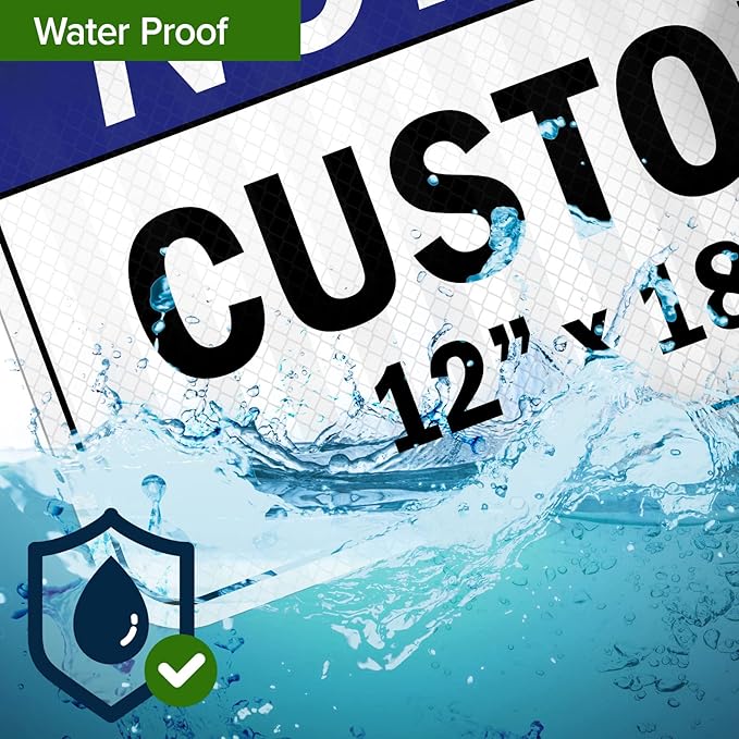 Custom Notice Sign, Ansi Sign, Osha Compliant, 12x18 Inches, 3M EGP Reflective, Rust Free .063 Aluminum, Fade Resistant, Made in USA by My Sign Center