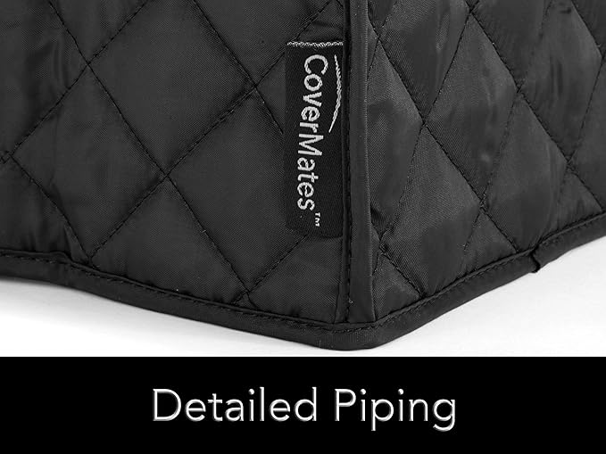 Covermates Keepsakes - Rice Cooker Cover - Dust Protection - Stain Resistant - Washable - Appliance Cover, Black