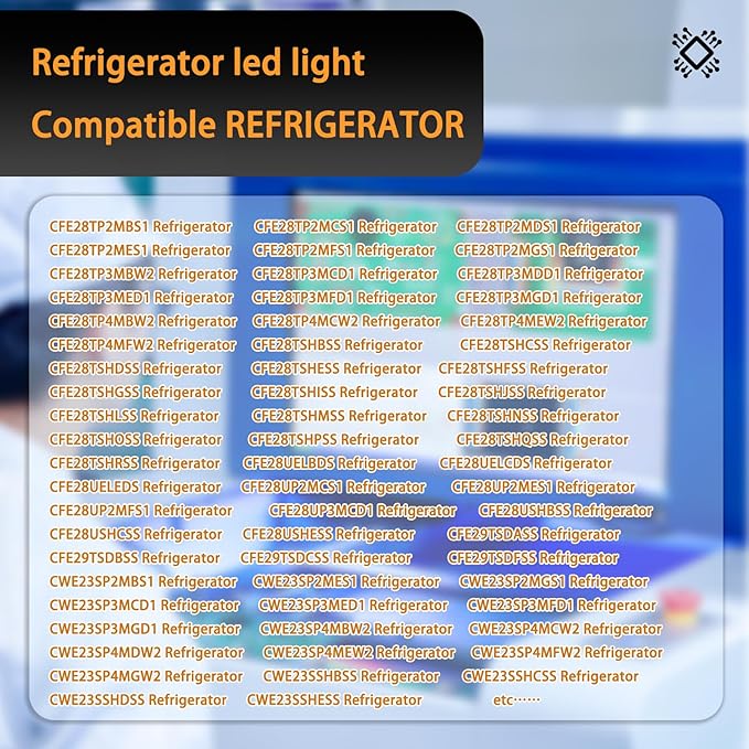 New Upgraded WR55X11132 WR55X25754 Refrigerator Light Replacement led, Refrigerator led Light Assembly Replacement wr55x30602 wr55x26486 eap12172918 4590213 ap6261806 Without Cover 6PCS