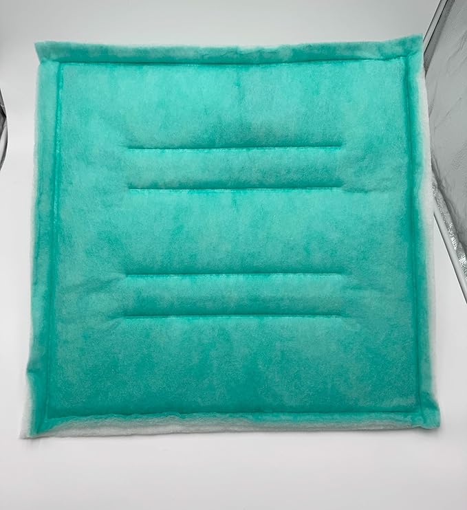 Spray Booth Intake Tacky Filter Panel, Internal Frame (20/case, 16" x 20")